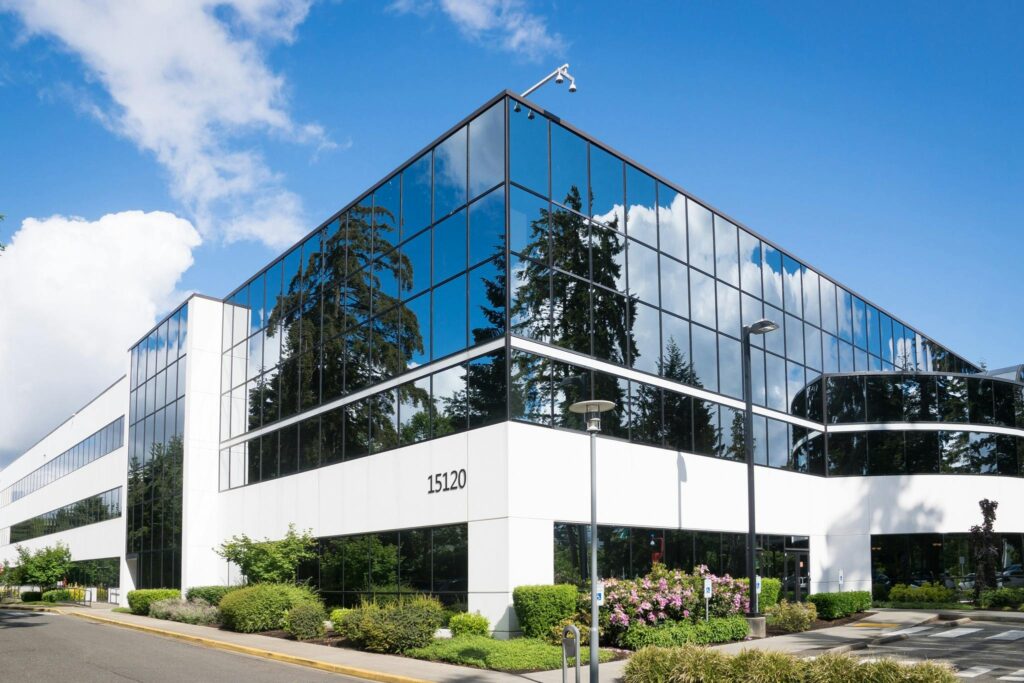 Commercial office cleaning services in Damastown Industrial Estate for large business operations