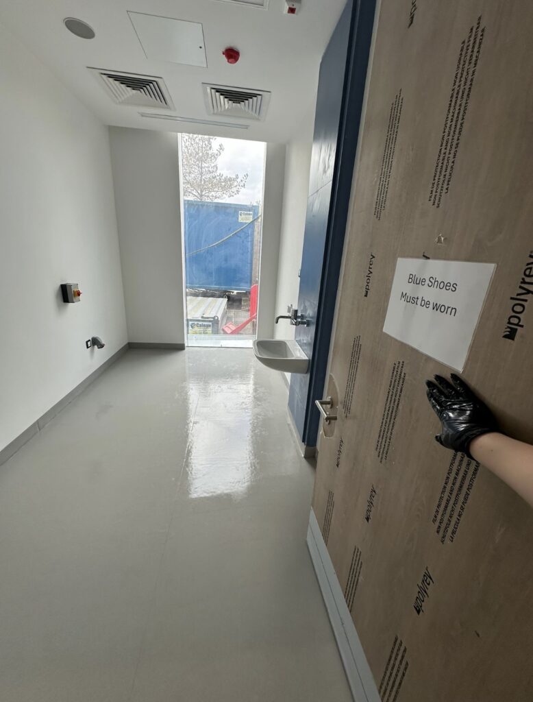 Completed handover-ready room after post-construction clean in new-build Ireland