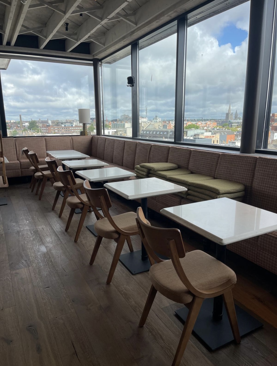 Hexaclean Solutions restaurant fit out cleaning Dublin — Dean Hotel rooftop dining room cleaned to opening day standard for PureFitout