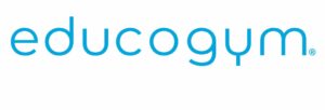 Educogym blue logo on a white background