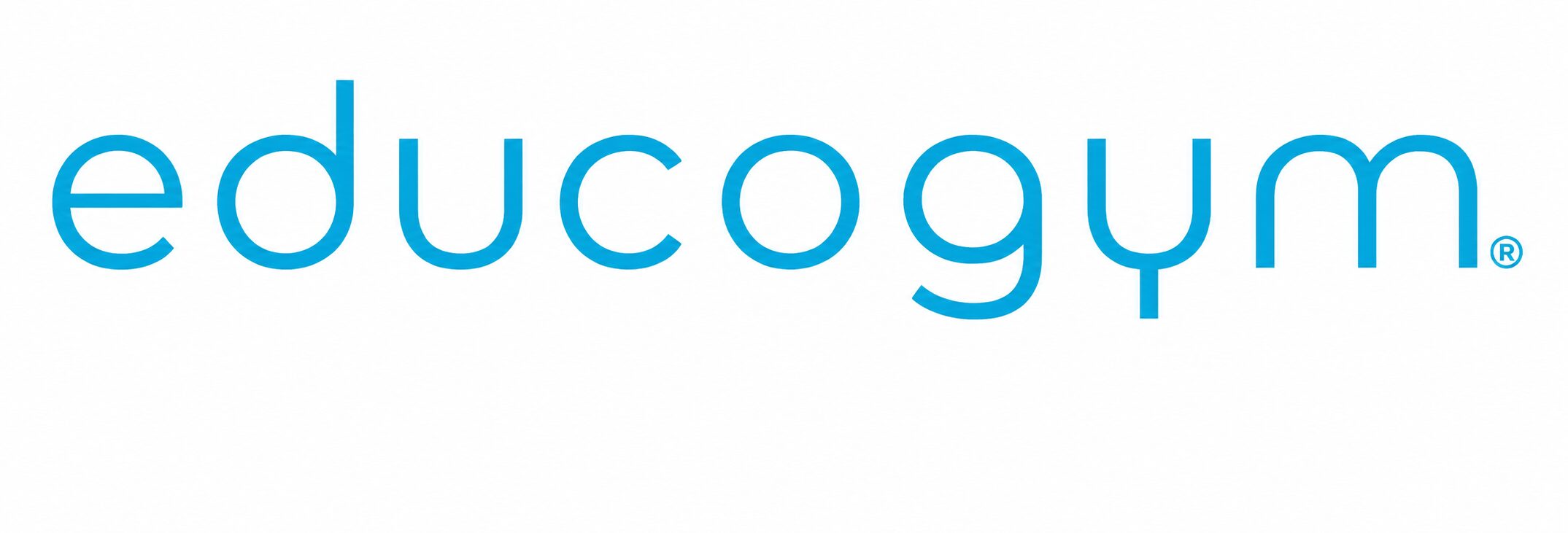 Educogym blue logo on a white background