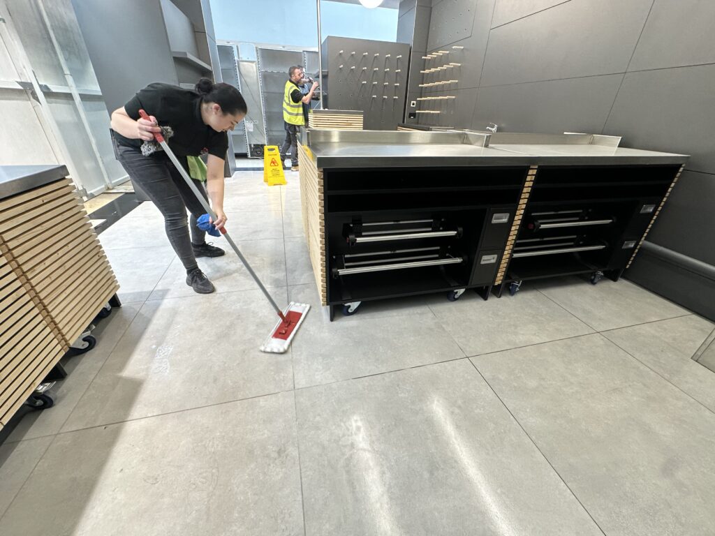Retail store fitted out and ready for opening after builders clean Dunnes Stores