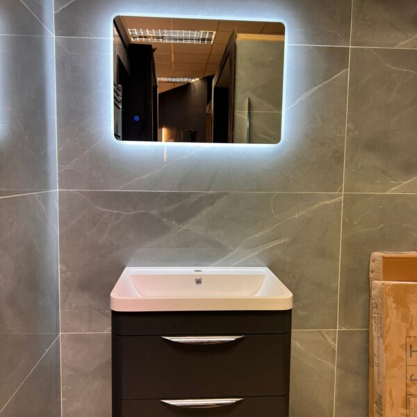 Luxury bathroom sink and toilet professionally cleaned in Foxrock Dublin — elegant and spotless finish