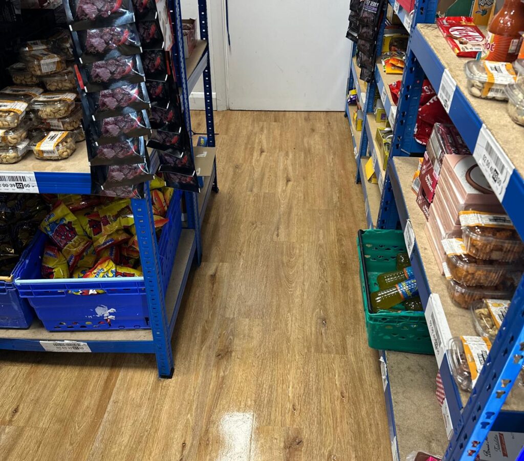 Professional warehouse floor cleaning in Dublin with sparkling clean industrial floors maintained to high safety standards